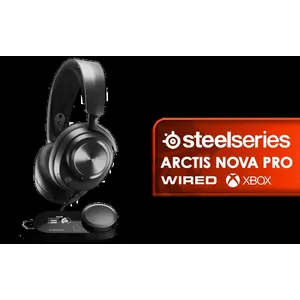 SteelSeries Arctis Nova Pro for Xbox Multi-System Gaming Headset / Premium Hi-Fi Drivers / Hi-Res Audio / 360° Spatial / GameDAC Gen 2 / Quad-DAC / ClearCast Gen 2 Mic / Xbox, PC, PS5, PS4, Switch / 61528-SN