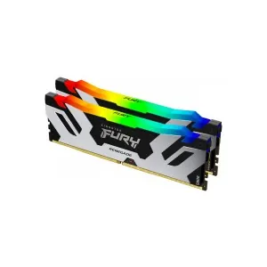 Kingston KF564C32RSAK2-64 FURY Renegade RGB 64GB (2x32GB) DDR5-6400 CL32 1.4V Intel XMP 3.0 Black Desktop Memory