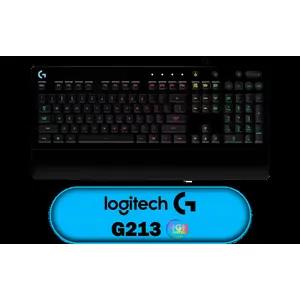 Logitech G213 Gaming Keyboard with Dedicated Media Controls, 16.8 Million Lighting Colors Backlit Keys, Spill-Resistant and Durable Design / 920-008093