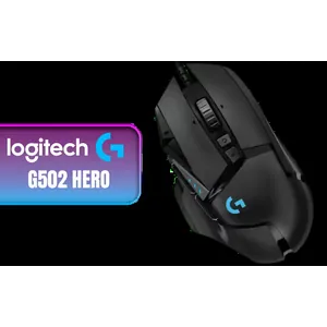 Logitech G502 Hero RGB High Performance Gaming Mouse / Up to 25,600 DPI / 11 Fully Programmable Buttons / 16.8 Million Colors Synchronize / Rated To 50 Million Clicks