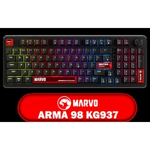 Marvo Arma 98 KG937 Wired Mechanical Keyboard / Hot-Swappable Switches / 96-Key Layout + Scroll Wheel / Vibrant Rainbow Backlighting / Full-Key Anti-Ghosting