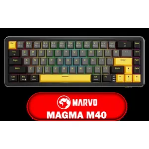 MARVO Magma M40 KG964 Magnetic Gaming Keyboard / Ultra-Fast 8K Polling Rate / Compact 67-Key Layout / Vibrant RGB Lighting / Snap Tap Support + Software Control / KG964