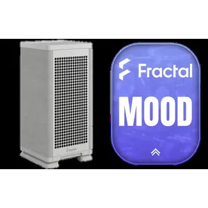 Fractal Design Mood Light Gray PC Case - Sleek Fabric Design, 180mm Top Fan, Conceals 325mm Graphics Card, m-ITX Motherboard Compatible, Easy Access Build, Efficient Cooling / FD-C-MOD1N-01