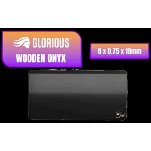 Glorious Gaming Wooden Mouse Wrist Rest - Onyx/Black - for Gaming Mice, Wood Ergonomic Palm Rest| 8x4x0.75 inches/19mm Thick (GV-M-Dark)