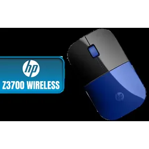 HP Z3700 Wireless Mouse - Black/Dragonfly Blue / Up to 10m Wireless Range / 1200 DPI / 3 Buttons / V0L81AA