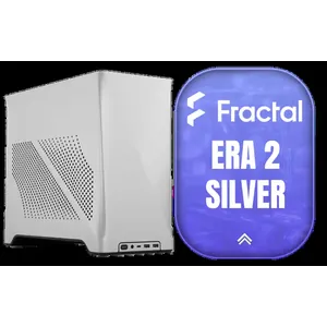 Fractal Design Era 2 Silver, 2 x 120 mm or 2 x 140, GPU max length of 326mm, ITX Motherboard Compatible / 1 x Pre-Installed Fan Included / FD-C-ERA2N-01