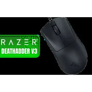 Razer DeathAdder V3 Wired Gaming Mouse - Black / 59g Ultra Lightweight / Focus Pro 30K Optical Sensor / Fast Optical Switches Gen-3 / 8K Hz HyperPolling / 6 Programmable Buttons / Ergonomic / Speedflex Cable