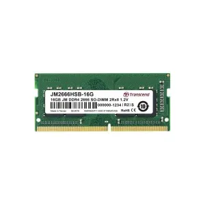 Transcend JM2666HSB-16G JetRam 16GB (1x16GB) DDR4-2666MHz CL19 1.2V SO-DIMM Notebook Memory