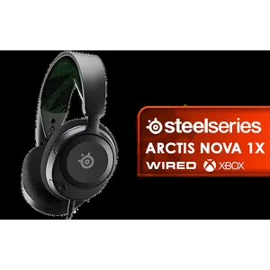 SteelSeries Arctis Nova 1X Gaming Headset - Signature Arctis Sound - ClearCast Gen 2 Mic - Xbox Series X|S, PC, Playstation, Switch, and Mobile / Does not come with Splitter