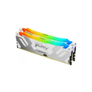 Kingston KF564C32RWAK2-64 FURY Renegade RGB 64GB (2x32GB) DDR5-6400 CL32 1.4V Intel XMP 3.0 White Desktop Memory (Memory)