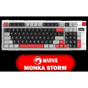Marvo KG991W Monka Storm mechanical keyboard / 4000mAh Large Battery / RGB Backlight / 98% Layout / Hot Swappable / KG991W
