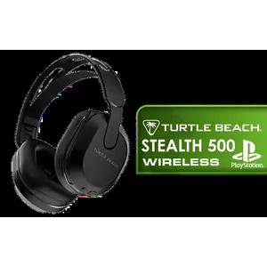 Turtle Beach Stealth 500 Gen 3 Wireless Headset - Black (PS) — Compatible with PS5, PS4, PC & Mobile — 2.4GHz Wireless & Bluetooth® 5.2 — 40mm Nanoclear™ Drivers — Flip-to-Mute Mic for Clear Chat — Variable Mic Monitoring / TBS-3103-05