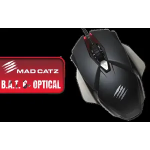 Mad Catz B.A.T. 6+ Optical Gaming Mouse / Up to 16000 DPI Optical Sensor - Swappable Side Skirts & Palm Rests - Mad Catz DAKOTA™ Technology - Durable Switches (60M Clicks Guaranteed) - 5 sets of onboard profile storage configured