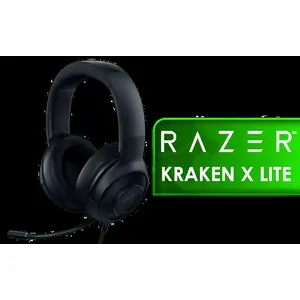 Razer Kraken X Lite Ultralight 7.1 Surround Sound Gaming Headset / 40mm Audio Drivers / Bendable Noise Cancelling Microphone / Designed for All-Day Comfort