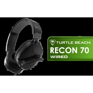 TURTLE BEACH Recon 70 PC Wired Headset – Black / 40mm Speakers / Flip-to-Mute Mic / Lightweight Design / Noise-Isolating Ear Cushions / On-Ear Volume Control / 3.5mm Jack / Multi-Platform Compatible