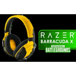 Razer Barracuda X Wireless Gaming & Mobile Headset (PC, Playstation, Switch, Android, iOS): 2.4GHz Wireless + Bluetooth - Lightweight - 40mm Drivers - Detachable Mic - 50 Hr Battery - PUBG Edition / RZ04-04430500-R3M1
