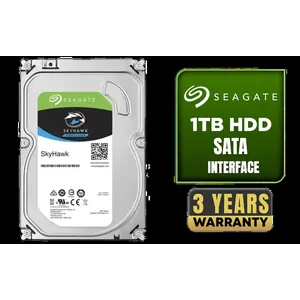 Seagate SkyHawk 1TB SATA 6.0Gb/s 3.5\\\" Video Surveillance Hard Drive / 256MB Cache / 5400 RPM Spindle Speed / Up to 180MB/s Data Transfer