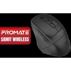 Promate Wireless Mouse, Ergonomic Silent Click Optical 2.4GHz Cordless Mice with Adjustable 2200DPI, 6 Programmable Buttons, USB Nano Receiver and 10m Working Distance for MacBook Air