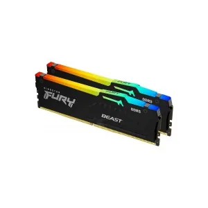 Kingston KF560C36BBEAK2-64 Fury Beast RGB 64GB (2x32GB) DDR5-6000MT/s CL36 1.35V Black Desktop Memory
