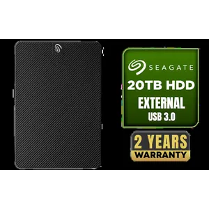 Seagate External Expansion Desktop Drive - 20TB / Instant Plug-and-Play Desktop Setup / Effortless Drag and Drop Saving / High-Speed USB 3.0 Data Transfers / Universal Windows Mac ChromeOS Compatibility / Included Rescue Data Recovery Services / Energy-Efficient Built-in Power Management