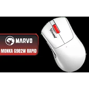 Marvo Monka G982W Rapid Wireless Gaming Mouse / Tri-Mode Connectivity / 6 Buttons / 60 Million Clicks / G982W