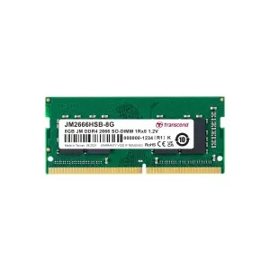 Transcend JM2666HSB-8G JetRam 8GB (1x8GB) DDR4-2666MHz CL19 1.2V SO-DIMM Notebook Memory