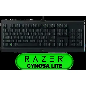 Razer Cynosa Lite Essential Gaming Keyboard / Gaming Grade Keys / Spill-Resistant Design / Built-in 10 Key Roll-Over / Spill-Resistant Durable Design / Programmable Backlit Keys / 16.8 Million Color Options