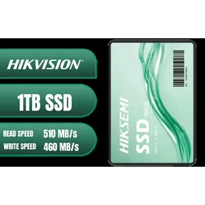 Hikvision Wave Series 1TB 3D NAND SATA 2.5 inch SSD / 510 MB/s Read / 460 MB/s Write / Internal Solid State Drive