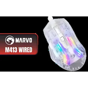 MARVO M413 WIRED MOUSE / Up to 7200 DPI / 7 Buttons / RGB Backlight / polling rate up to 125Hz / MARVO M413