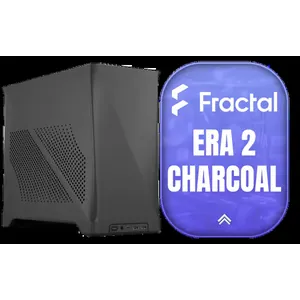 Fractal Design Era 2 Charcoal, 2 x 120 mm or 2 x 140, GPU max length of 326mm, ITX Motherboard Compatible / 1 x Pre-Installed Fan Included / FD-C-ERA2N-02