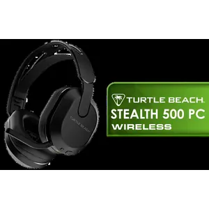 Turtle Beach Stealth 500 PC Wireless Headset - Black / 2.4GHz Wireless & Bluetooth® 5.2 / 40mm Drivers / Flip-to-Mute Microphone / QuickSwitch Button