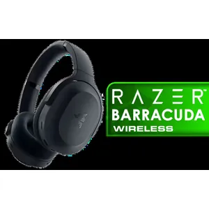 Razer Barracuda Wireless Multi-platform Gaming and Mobile Headset - Black / Razer™ SmartSwitch Dual Wireless / Integrated Beamforming Noise-Cancelling Mics / Razer™ TriForce Titanium 50mm Drivers