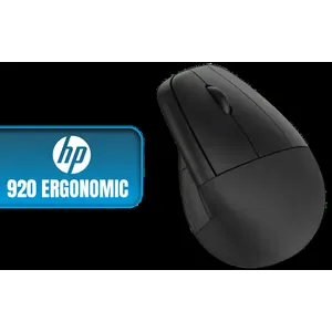 HP 920 Ergonomic Vertical Mouse Wireless Bluetooth 5.3 & USB Dongle, 5 Programmable Buttons, 16 Week Battery, Multi-Device, Multi-OS / 6H1A4AA