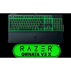 Razer Ornata V3 X Gaming Keyboard: Low-Profile Keys - Silent Membrane Switches - UV-Coated Keycaps - Spill Resistant - Chroma RGB Lighting - Ergonomic Wrist Rest - Classic Black