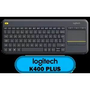Logitech K400 PLUS Wireless Touch Keyboard / 10-Meter Wireless Range / 18-Months Battery Life / Media-Friendly / 920-007145