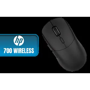 HP 700 Rechargeable Wireless Mouse / 1200 DPI Precision Tracking / Liquid Silicone Soft-Touch Ergonomic Design / 4D Scroll Wheel Multi-Directional Control / Eight Programmable Buttons Seamless Multitasking / HP Shortcut Wheel Productivity Shortcuts / Water and Heat Resistant Durability
