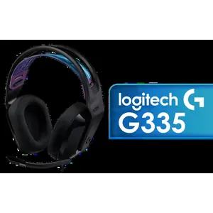 Logitech G335 Wired Gaming Headset - Black / Multi-platform Compatibility / Unidirectional Microphone / 40mm Neodymium Drivers / Crystal Clear Communication / 240 Grams Light Weight / 981-000978