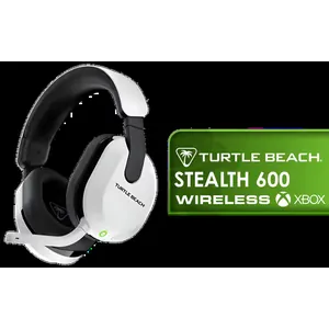 Turtle Beach Stealth 600 Xbox Gen 3 Wireless Headset - White (PS) — Compatible with PS5™, PS4™, PC, Mobile & Steam Deck™ — 2.4GHz Wireless & Bluetooth® 5.2 — 50mm Nanoclear™ Drivers — Remappable Wheel & Mode Button — A.I.-Based Mic Noise Reduction / TBS-3102-15