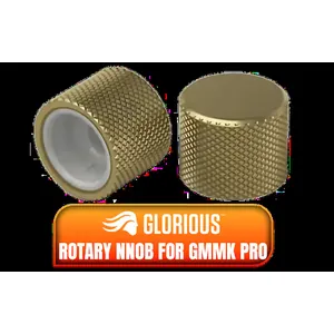Glorious Rotary Nnob for GMMK Pro - Gold / Aluminum Knob / Only for GMMK Pro / GLO-ACC-P75-RK-G