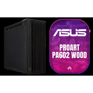 ASUS ProArt PA602 E-ATX Metal Panel PC Case - Wood Edition / Supports up to E-ATX Motherboards / FSC Certified Natural Wood Sustainable Design / High-Porosity Front Grill Superior Airflow / 420mm AIO Radiator Support Ample / USB Type-C 20Gbps Extensive I/O / 2x 200mm Fans Included & 1x 140mm Fan Included