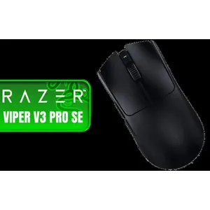 Razer Viper V3 Pro SE HyperSpeed Wireless Gaming Mouse - Black / 54g Ultra-Lightweight Esports Design / Focus Pro 35K Optical Sensor Gen-2 / HyperSpeed Wireless With 1000 Hz Polling / Optical Mouse Switches Gen-3 / Up To 95-Hour Battery Life / Wireless Dongle Included / RZ01-04550100-R3G1