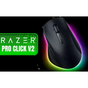Razer Pro Click V2 Right-Handed Wireless Mouse / 30K DPI / 9-Button Ergonomic Design with Base Support / AI Prompt Master / Up to 3.5 months of Battery Life / Razer Focus Pro Optical Sensor / RZ01-03900100-R3M1