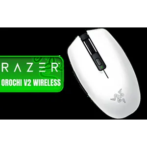 Razer Orochi V2 Mobile Wireless Gaming Mouse: Ultra Lightweight - 2 Wireless Modes - Up to 950hrs Battery Life - Mechanical Mouse Switches - 5G Advanced 18K DPI Optical Sensor - White / RZ01-03730400-R3G1