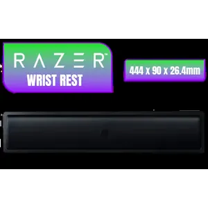 Razer Ergonomic Wrist Rest For Full-sized Keyboards - Size: 444 x 90 x 26.4mm / Plush Leatherette Cushion - Anti-Slip Rubber Feet - Ergonomic Design for Optimal Wrist Support