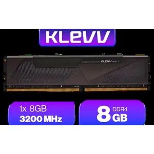 KLEVV BOLT X 8GB (8GB x 1) 3200MHz DDR4 Desktop Gaming Memory / 288-Pin / Performance Enhancing / Best-in-class Memory Chips / Aluminum Heat Spreader / Ecosystem Compatibility / KD48GU880-32A160T