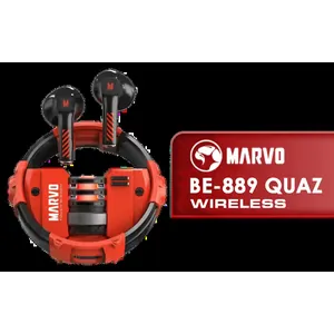 MARVO BE-889 Quaz Wireless Earphones / Bluetooth 5.3 & Dual Mode / Low Latency / Up to 5 hours of playback / High-quality dynamic drivers / BE-889