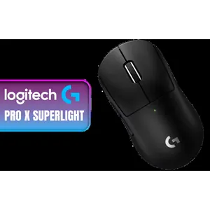 Logitech G Pro X Superlight 2C Wireless Gaming Mouse - Black / HERO 2 Optical Sensor Up to 44K DPI / Up to 8 kHz Polling Rate / Up to 95 Hours Battery Life / Designed with Pro Esports Athletes / Zero-Additive PTFE Mouse Feet for Smooth Glide / 910-007532
