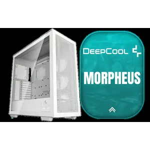 DeepCool MORPHEUS WH ATX+ Modular Airflow case, Single and Dual Chamber Configurations, Dual Status Display, Trinity 140mm ARGB Fans, Magnetic Mesh Filters, Type-C, 4x USB 3.0, White / MORPHEUS-WH