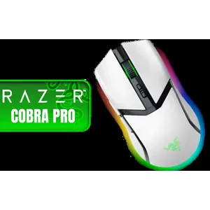 Razer Cobra Pro Wireless Gaming Mouse - White / 10 Customizable Controls / 11-Zone Chroma Lighting with Underglow / Razer™ Focus Pro 30K Optical Sensor / RZ01-04660200-R3G1