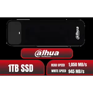 Dahua L7 M.2 1TB NVMe SSD / Read: Up to 1,050 MB/s Write: Up to 945 MB/s / Shock-resistant and drop-resistant design / Aluminum body with heat dissipation / Dual Type-C/Type-A cable included / DHI-PSSD-L7-1TB